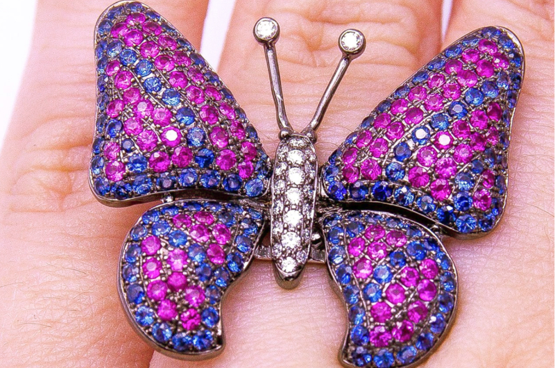 แหวนผีเสื้อ butterfly ring 